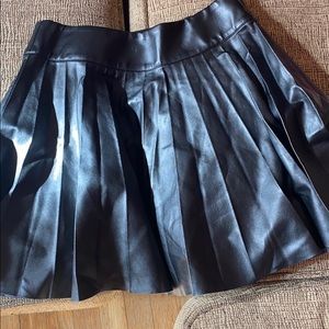 Black leather skirt. H&MxNicki Minaj